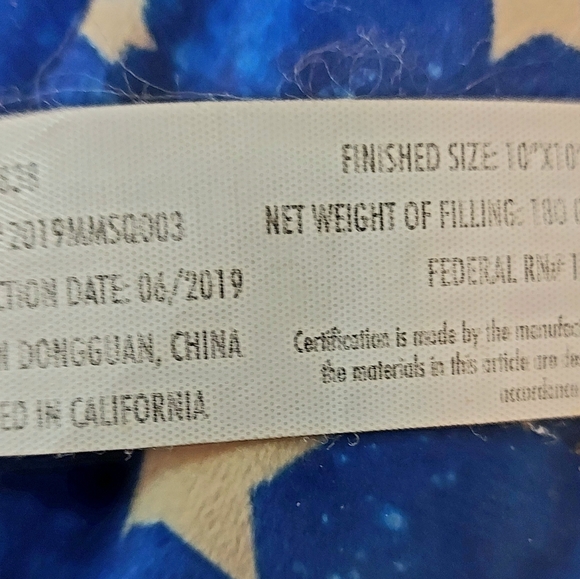 Moosh-Moosh Squared Orion Stars Blue Soft Plush Buddies Stuffed Animal Pillow - Picture 8 of 9